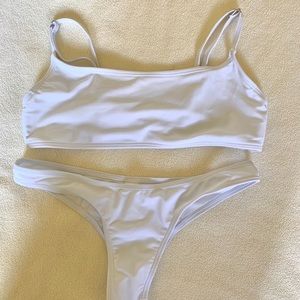 White bikini set